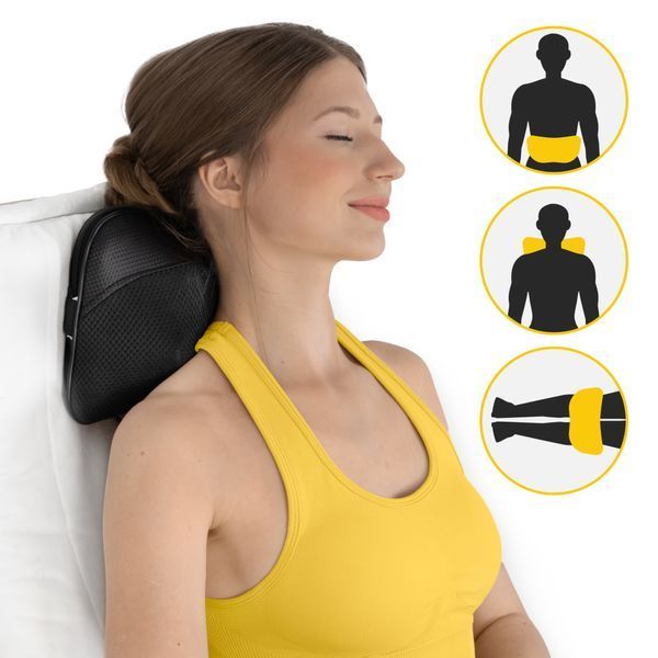 Подушка-масажер 4FIZJO Shiatsu Ultra+ Black (P-5907739319173) 50004768 фото