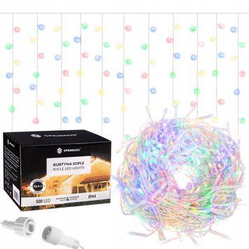 Гірлянда бахрома вулична (зовнішня) Springos 20 м 500 LED CL503 Mix 50002511 фото