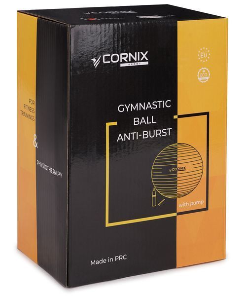 М'яч для фітнесу (фітбол) Cornix 75 см Anti-Burst XR-0367 Light Pink 50005268 фото