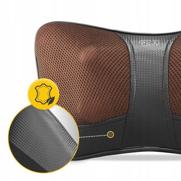 Подушка-масажер 4FIZJO Shiatsu Ultra+ Brown (P-5907739319180) 50004769 фото