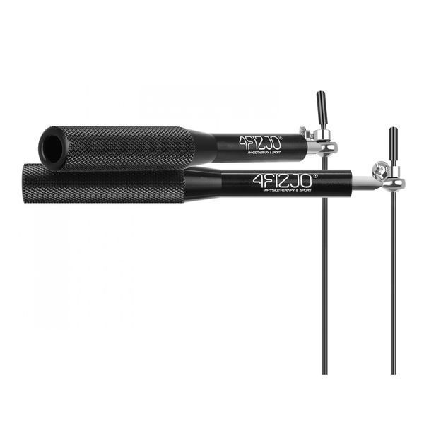 Скакалка швидкісна для кросфіту 4FIZJO Speed Rope Black (P-5907222931165) 50001408 фото