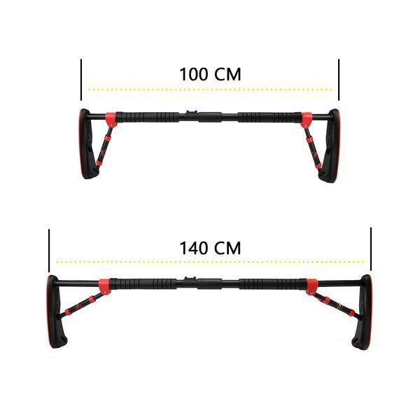 Турнік розсувний Cornix Elite 100-140 см XR-0291 Black/Red 50005066 фото