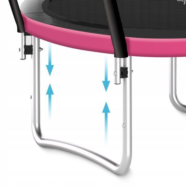 Батут із внутрішньою сіткою 4FIZJO PRO 10FT 312 см Black/Pink (P-5907739314604) 50004826 фото
