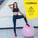 М'яч для фітнесу (фітбол) Cornix 75 см Anti-Burst XR-0367 Light Pink 50005268 фото 5