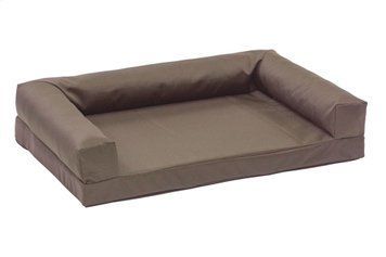Лежак для собак eGarden Comfort Box водоотталкивающий, 50х75 оксфорд кофейный 6041 фото