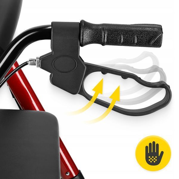 Роллер для ходьби 4FIZJO складний, зі сумкою Black/Red (P-5905973406901) 50005626 фото