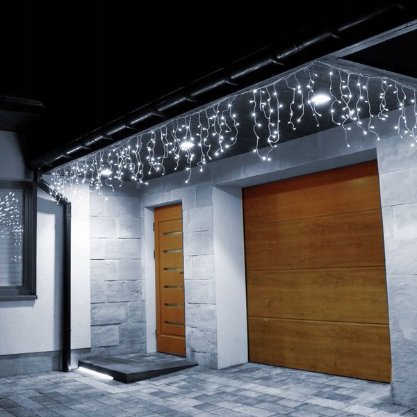 Гирлянда бахрома уличная (уличная) Springos 12 м 300 LED CL300 Холодный белый 50002516 фото