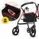 Роллер для ходьби 4FIZJO складний, зі сумкою Black/Red (P-5905973406901) 50005626 фото 5