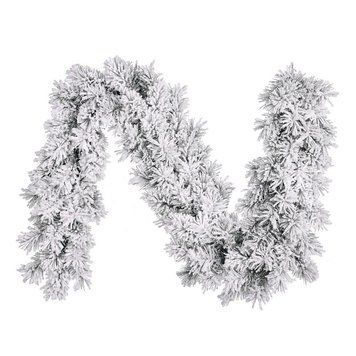 Гірлянда 270 см. декоративна Dinsmore Frosted зелена зі снігом 897963149 фото
