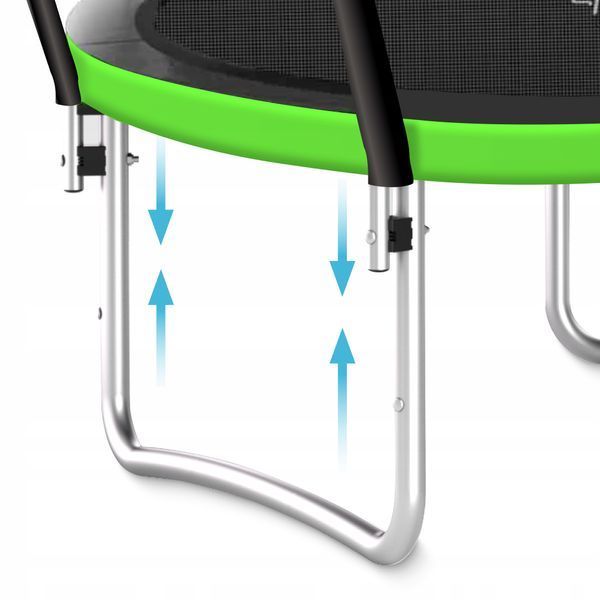 Батут із внутрішньою сіткою 4FIZJO PRO 16FT 496 см Black/Green (P-5907739319241) 50005375 фото