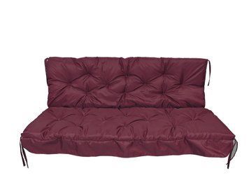 Матрац для гойдалки водовідштовхуючий eGarden LOFT 170x110x8 стьобаний бордо 5293 фото