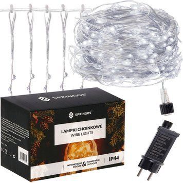 Гірлянда водоспад (штора) Springos 2 x 2 м 400 LED CL0098 Cold White 50003336 фото