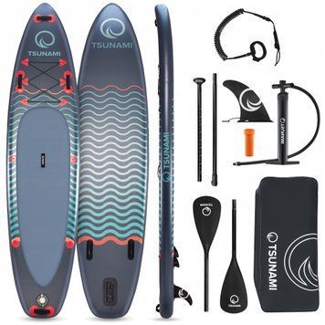 Надувна SUP дошка TSUNAMI 350 см з веслом Wave T03 (P-5907739314222) 50004829 фото