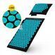 Килимок акупунктурний з подушкою 4FIZJO Eco Mat Аплікатор Кузнєцова Black/Blue (P-5907739316684) 50004579 фото 2