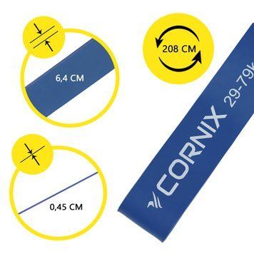 Еспандер-петля Cornix Power Band 64 мм 29-79 кг (резина для фітнесу та спорту) XR-0135 50004469 фото