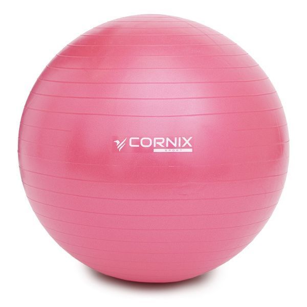 М'яч для фітнесу (фітбол) Cornix 85 см Anti-Burst XR-0251 Pink 50004719 фото
