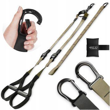 4FIZJO TRX Черный/Хаки Функциональные тренировочные петли (P-5907739311023) 50002001 фото