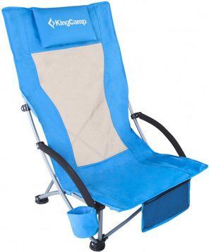 Раскладное кресло KingCamp High backed beach chair(KC1901) blue 14374 фото