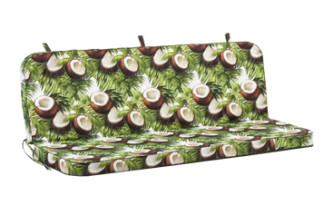 Матрац для гойдалки eGarden Victoria 170x110x8 тканина з тефлоновим покриттям Кокоси 6187 фото