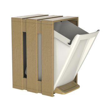 Контейнер для сміття Tina Bin, 19x23x30 h, 7л бежевий 30004008 фото