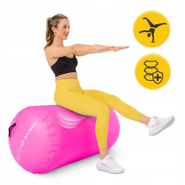 Повітряна бочка для гімнастики 4FIZJO Air Barrel 100 x 75 см Pink (P-5905973405485) 50005480 фото