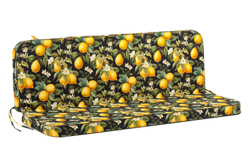 Матрац для гойдалки eGarden Victoria 170x110x8 тканина з тефлоновим покриттям Принц Лимон 6188 фото