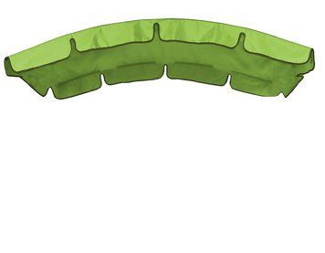 Тент (дах) для гойдалки з округлим дахом eGarden 118x190 салатовий 6166 фото