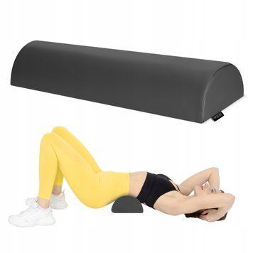 Напіввалик для реабілітації та масажу 4FIZJO 60 x 15 x 10 Black (P-5907739319753) 50004834 фото