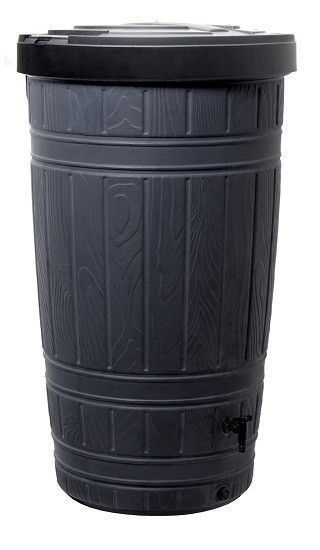 Ємність для збору дощової води Prosperplast Woodcan, 265 л чорна 1211511079 фото