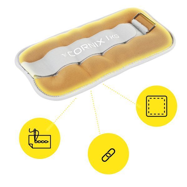 Обважнювачі-манжети для ніг та рук Cornix 2 x 1 кг XR-0355 50005279 фото