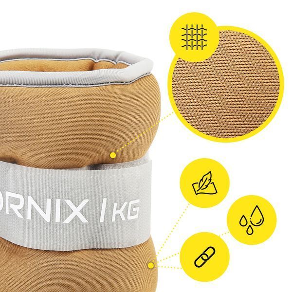 Обважнювачі-манжети для ніг та рук Cornix 2 x 1 кг XR-0355 50005279 фото