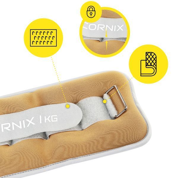 Обважнювачі-манжети для ніг та рук Cornix 2 x 1 кг XR-0355 50005279 фото