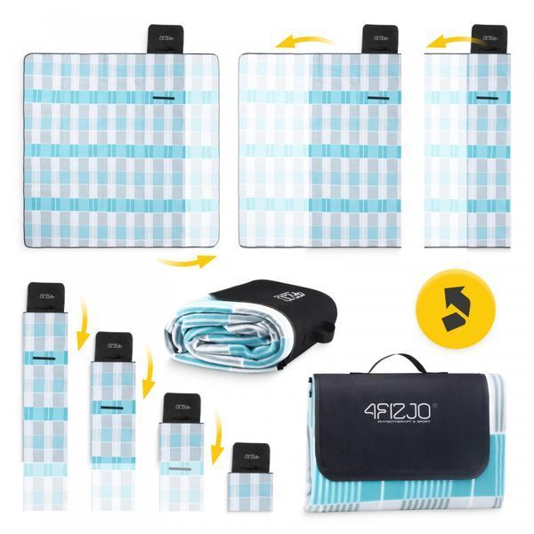 Килимок для пікніка та кемпінгу 4FIZJO 200 x 200 см складний (P-5907739317209) 50004394 фото