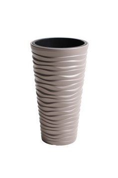 Горщик з кашпо для рослин PROSPERPLAST SAND SLIM - бежевий, 8/22 л 897959702 фото