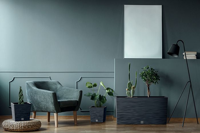 Горшок для растений Prosperplast Furu Square Low - синий, 7,5/10 л 1808552456 фото