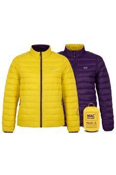 Пуховик Mac in a Sac POLAR REVERSIBLE DOWN JACKET WMS Yellow/Grape (XS) 14240 фото