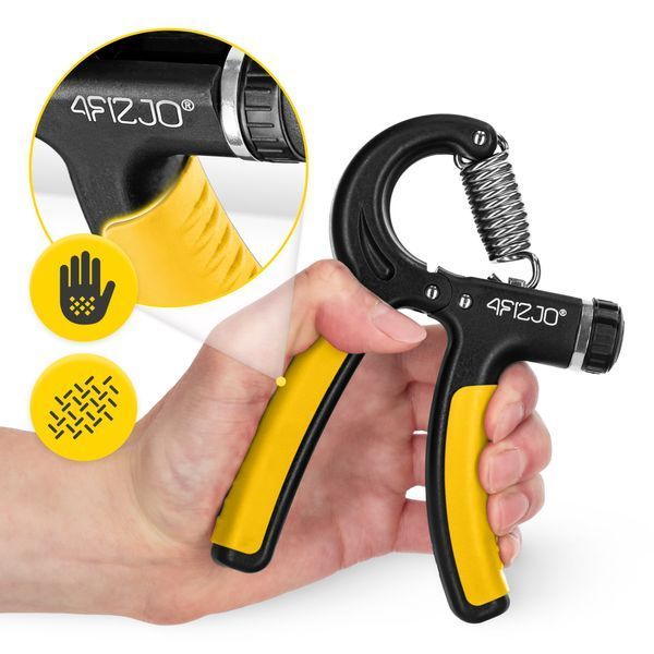Еспандер кистьовий 4FIZJO 10-40 кг з регульованим навантаженням Black/Yellow (P-5907739311238) 50002266 фото