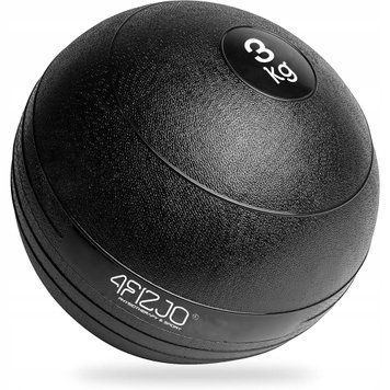 Слембол (медичний м'яч) для кросфіту 4FIZJO Slam Ball 3 кг Black (P-5907739315410) 50005180 фото