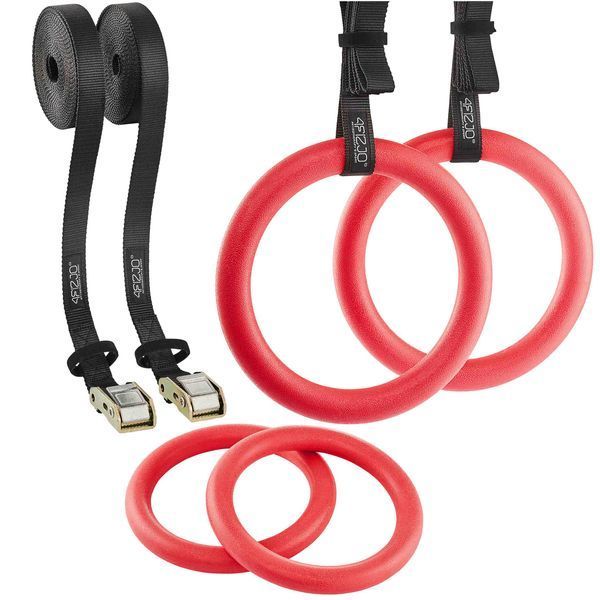 Гімнастичні кільця 4FIZJO з ABS пластику, регульовані Red (P-5907739314871) 50004401 фото