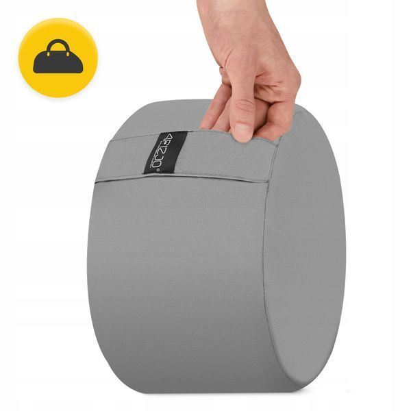 Подушка для йоги та медитації 4FIZJO Zafu кругла 32 x 20 см Grey (P-5907739315533) 50005586 фото