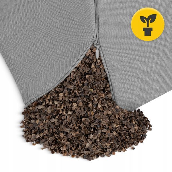 Подушка для йоги та медитації 4FIZJO Zafu кругла 32 x 20 см Grey (P-5907739315533) 50005586 фото