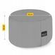 Подушка для йоги та медитації 4FIZJO Zafu кругла 32 x 20 см Grey (P-5907739315533) 50005586 фото 5