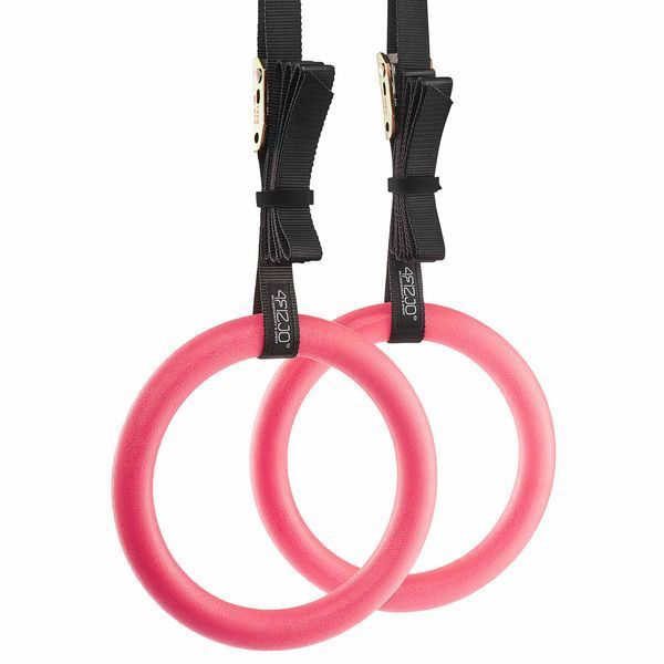 Гімнастичні кільця 4FIZJO з ABS пластику, регульовані Pink (P-5907739314888) 50004402 фото