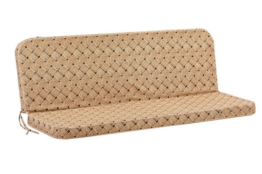 Матрас для качелей eGarden Victoria 180x110x8 ткань с тефлоновым покрытием Ротанг коричневый 6194 фото