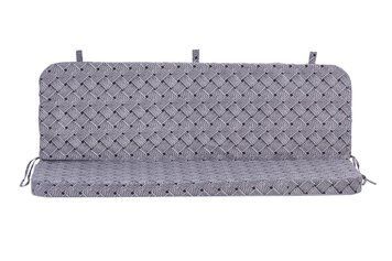 Матрац для гойдалки eGarden Victoria 180x110x8 тканина з тефлоновим покриттям Ротанг сірий 6195 фото