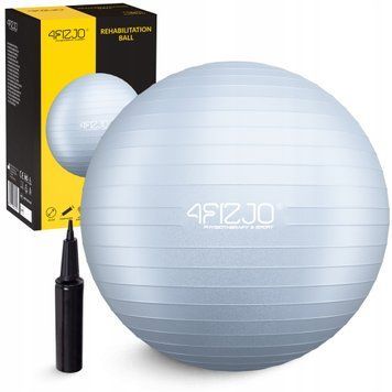 М'яч для фітнесу (фітбол) 4FIZJO 65 см Anti-Burst Grey (P-5905973404785) 50005338 фото