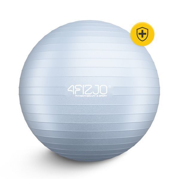 М'яч для фітнесу (фітбол) 4FIZJO 65 см Anti-Burst Grey (P-5905973404785) 50005338 фото