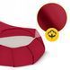 Подушка для йоги та медитації 4FIZJO Zafu напівкругла 40 x 30 x 12 см Red (P-5907739315496) 50005588 фото 3