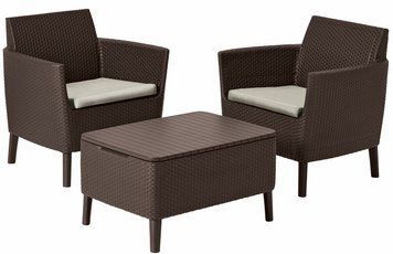 Комплект садових меблів Keter Salemo balcony set, коричневий 897959355 фото
