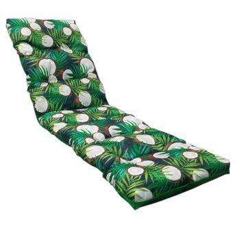 Матрас для шезлонга водовідштовхуючий eGarden COCONUTS 195x58x8 стьобаний 5311 фото